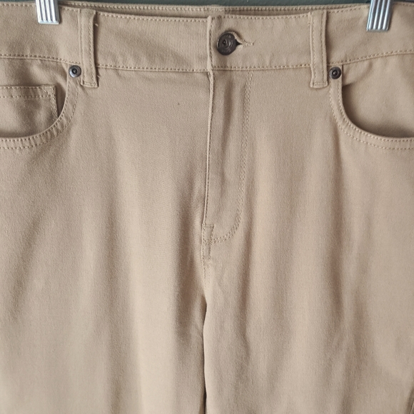 LL Bean True Straight Jeans in Tan - Picture 3 of 5